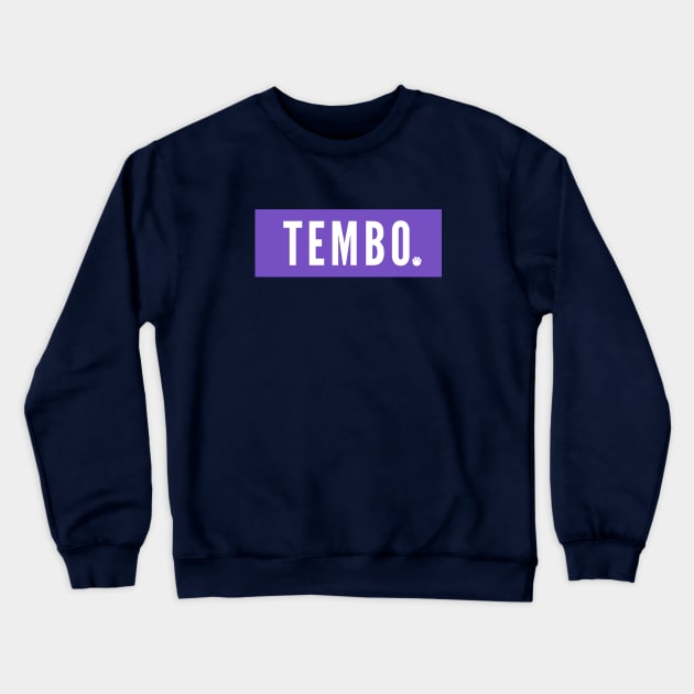 purple TEMBO logo Crewneck Sweatshirt by TemboTees